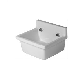 Duravit Starck 3 Ausgussbecken ohne Überlauf & Hahnl., 480x425mm, weiß WGL