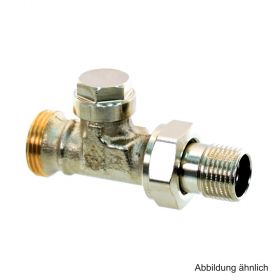 HEIMEIER Verschraubung Regulux Durchgang DN 15 (1/2") x G 3/4", Rotguss vernickelt, 041402000