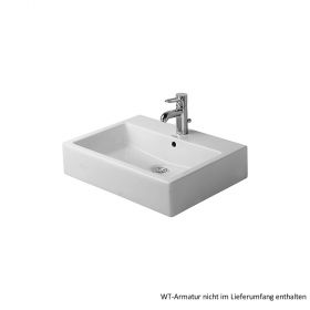 Duravit Vero Aufsatzbecken 595x465mm,geschl.,inkl. Befestig.,weiß WonderGliss