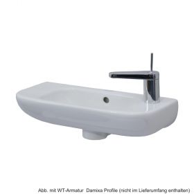Duravit D-Code Handwaschbecken 50 x 22 cm mit Hahnloch rechts, weiss, 0706500008