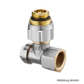 Oventrop Absperrwinkelverschrbg. Multiflex F Combi3, G1/2" AG x Rp1/2" IG, Eck