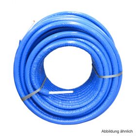Uponor Uni Pipe PLUS Mehrschichtverbundrohr S6 WLS 035 weiß vorgedämmt 16x2 mm blau im Ring 75 m