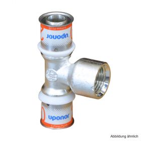 Uponor S-Press PLUS MLC T-Stück mit IG 32mm x 3/4" x 32mm