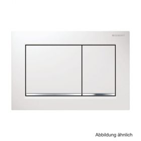 Geberit Betätigungsplatte Omega30, 2-Mengen-Spülung, "weiß/chrom", 115080KJ1