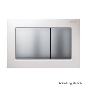 Geberit Betätigungsplatte Omega30, 2-Mengen-Spülung, "weiß/chrom", 115080KL1