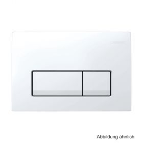 Geberit Betätigungsplatte Delta51,f. 2-Mengen-Spülung, "weiß-alpin" ,115105111