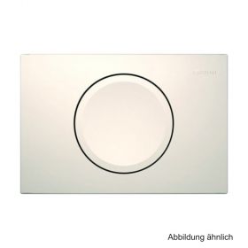 Geberit Betätigungsplatte Delta11 für Spül-Stopp oder 1-Mengen-Spülung, Farbe: weiß-alpin, 115120111