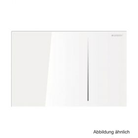 Geberit Betätigungsplatte Sigma70 f. 2-Mengen-Spülung,Farbe: Glas weiß,115620SI1