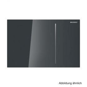 Geberit Betätigungsplatte Sigma70 f. 2-Mengen-Spülung, Glas schwarz,115620SJ1