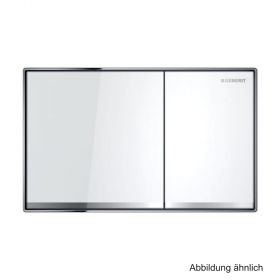Geberit Betätigungsplatte Sigma60 f. 2-Mengen-Spülung,Farbe: Glas weiß,115640SI1