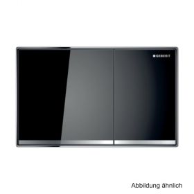 Geberit Betätigungsplatte Sigma60 f. 2-Mengen-Spülung, "Glas schwarz" ,115640SJ1