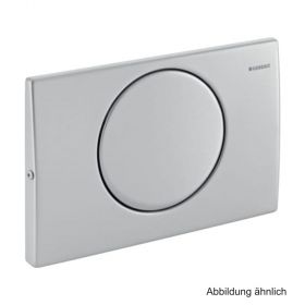 Geberit Betätigungsplatte Mambo für Spül-Stopp oder 1-Mengen-Spülung, verschraubt, Farbe: edelstahl, 115751001