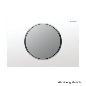 Geberit Betätigungsplatte Sigma10, 1-Mengen-Spülung, "weiß/chrom", 115758KL5