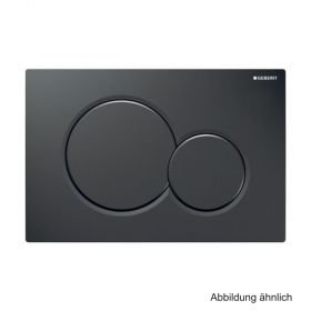 Geberit Betätigungsplatte Sigma01, 2-Mengen-Spülung, "tiefschwarz", 115770DW5