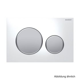 Geberit Betätigungsplatte Sigma20, 2-Mengen-Spülung, "weiß/chrom", 115882KL1
