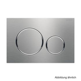 Geberit Betätigungsplatte Sigma20 Edelstahl für 2-Mengen-Spülung, Farbe: Edelstahl gebürstet/ poliert/ gebürstet , 115882SN1
