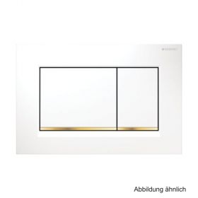 Geberit Betätigungsplatte Sigma30,f. 2-Mengen-Spülung,"weiß/vergoldet",115883KK1