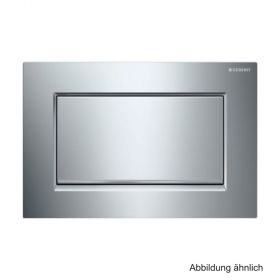 Geberit Betätigungsplatte Sigma30, für Spül-Stopp-Spülung, verschraubbar, Farbe: hochglanz-chrom/ chrom gebürstet/ hochglanz-chrom, 115893KY1