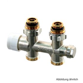 Oventrop Anschlussarmatur Multiblock T, Ein/Zweirohr,1/2"AG x 3/4"AG, DG