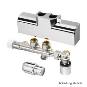 Oventrop Anschluss-Set für Badheizkörper Multiblock T-RTL/ Uni SH, Eck