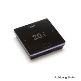 Rehau Nea Smart 2.0 Raumregler Bus mit Temp.-∕Feuchtefühler, schwarz (HBB)