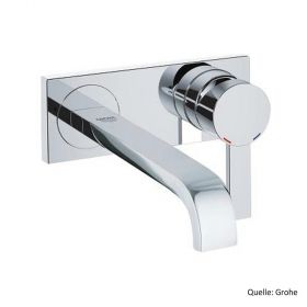 GROHE 2-Loch-WT-Batterie Allure FMS f. 33769 Ausladung 220mm, verchromt 19386000