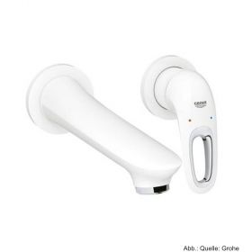 GROHE 2-Loch-WT-Wandbatterie Eurostyle FMS für 23571, moon white 19571LS3