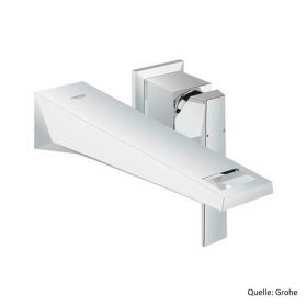 GROHE Allure Brilliant 2-Loch-Waschtischbatterie,Wandmontage, Ausl. 210mm, chrom
