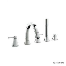 GROHE GRANDERA 5-Loch-Wannen-Kombination,1/2",90°,Schlauch:1500mm,chrom 19919000