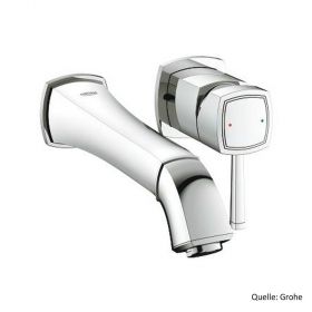 GROHE GRANDERA 2-Loch-Waschtischbatterie,Wandmontage,Ausl. 234mm,chrom 19930000