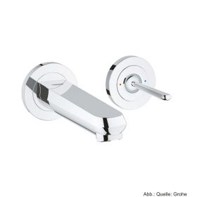GROHE 2-Loch-WT-Wandbatterie Eurodisc Joystick FMS Ausl.170mm,verchromt 19968000