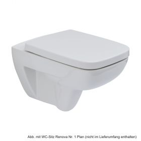 Geberit Wand-Tiefspül-WC Renova Plan, weiß KeraTect, 202150600