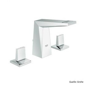 GROHE Allure Brilliant 3-Loch Waschtischbatterie,Auslauf flach,chrom 20342000