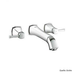 GROHE GRANDERA 3-Loch Waschtischbatterie,Wandmontage,Ausl. 234mm,chrom 20415000