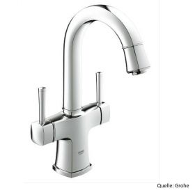 GROHE GRANDERA Zweigriff-Waschtischbatterie,1 1/4",Einlochmontage,chrom 21107000