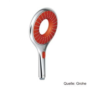GROHE Rainshower Rainbow Handbrause mit 1 Strahlart chrom/rot 27443000
