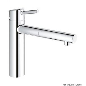 GROHE Concetto Spültischbatterie,m.telhohe Ausführung,Schwenkb. 100°, chrom