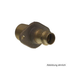 Viega Sanpress Wanddurchführung, Rotguss mit SC-Contur, Modell 2232.3, 15 mm x Rp 1/2" x G 3/4" x 30 mm