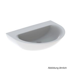 Geberit Waschtisch Renova 70 x 52 cm, ohne Hahnloch&Überlauf, weiß, 500669011