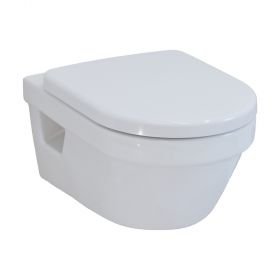 Villeroy  emp  Boch Architectura Kombi-Pack, besteh. aus Wand-Tiefspül-WC DirectFlush wasserrandlos, weiß Ceramicplus u.WC-Sitz, 5684HRR1