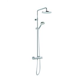 Damixa Hilina Thermostat Duschsystem mit integr. Umstellung, "Silber", 5791730