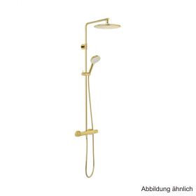 Damxia Silhouet Thermostat Duschsystem mit Umstellung, "Edelmessing“,5795477