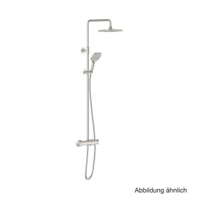 Damixa Pine Thermostat Duschsystem, integr. Umstellung, Farbe „Stahl“, 5797046