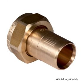 Geberit PushFit Verteilerabgang mit Steckende,zu Eurokonus,20mm x G 3/4",Rotguss