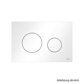 TECEloop WC-Betätigungsplatte Kunststoff für Zweimengentechnik, weiß