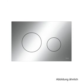 TECEloop WC-Betätigungsplatte Kunststoff f. Zweimengentechnik, Chrom glänzend