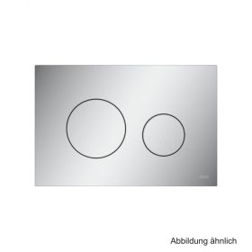 TECEloop WC-Betätigungsplatte Kunststoff für Zweimengentechnik, Chrom matt