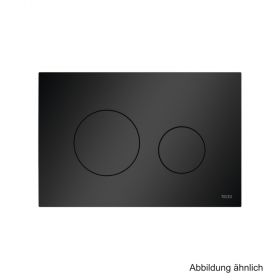 TECEloop WC-Betätigungsplatte Kunststoff für Zweimengentechnik, schwarz matt