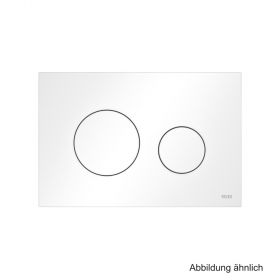 TECEloop WC-Betätigungsplatte Kunststoff für Zweimengentechnik, weiß matt