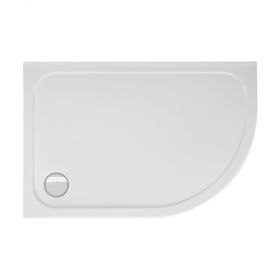 Viertelkreisduschwanne Asta R 80x120x2,5 cm R 55 links, weiß